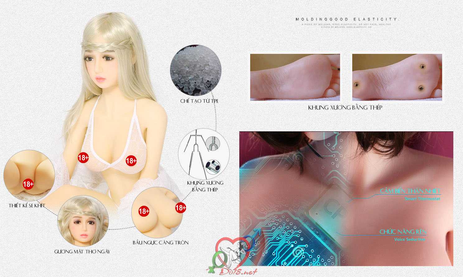 Búp bê tình dục được sản xuất như thế nào