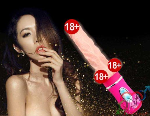 Dương vật giả to dài có rung thụt 