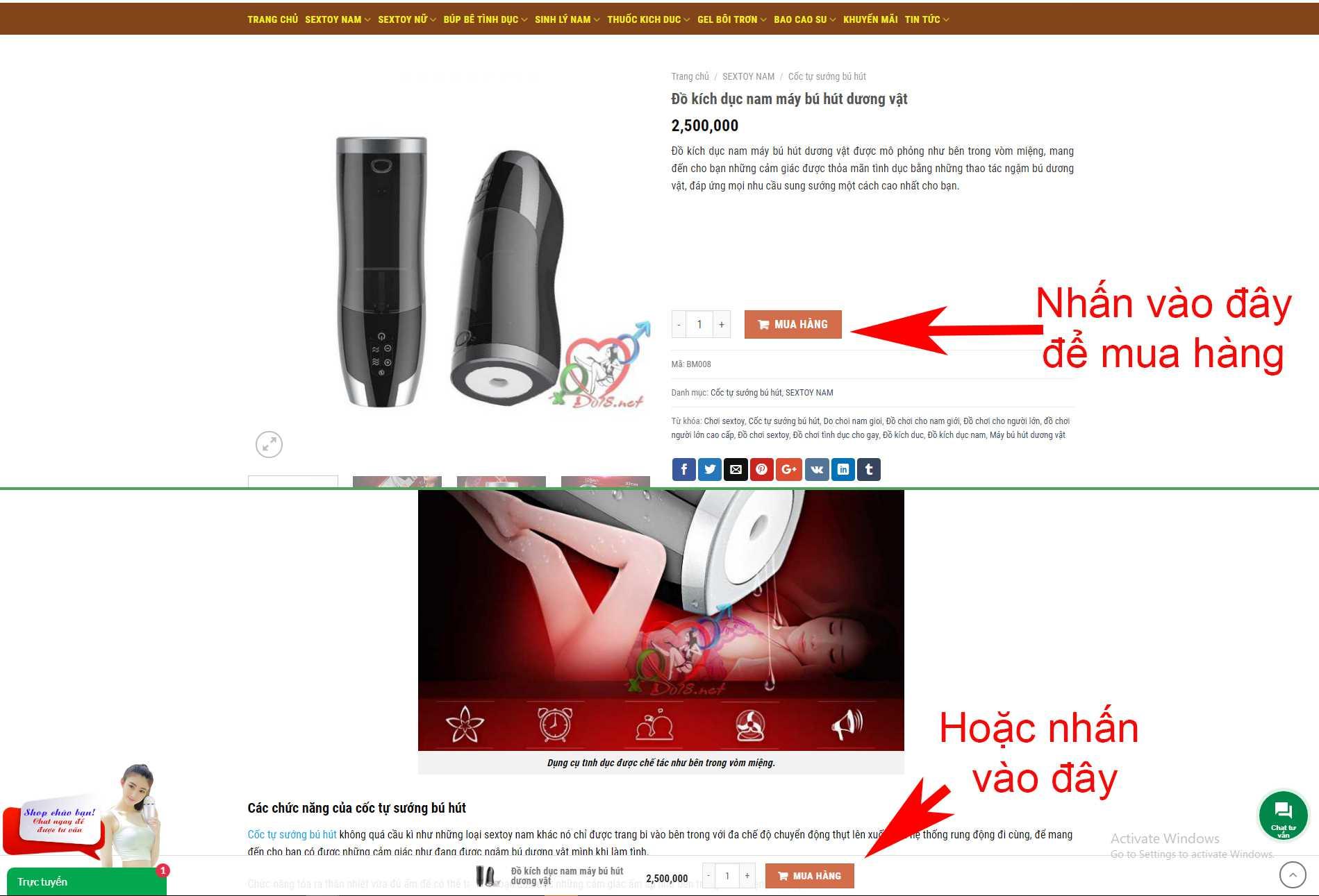 Đặt sản phẩm như thế nào