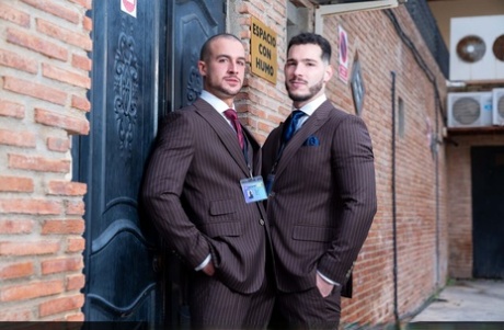 Men At Play starring Jack Bandit, Justin Jett, MrDeepVoice Hot Porn Pics
