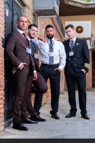 Men At Play starring Jack Bandit, Justin Jett, MrDeepVoice Hot Porn Pics
