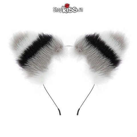 Băng đô tai chồn mềm mại trong bộ cosplay BZ39
