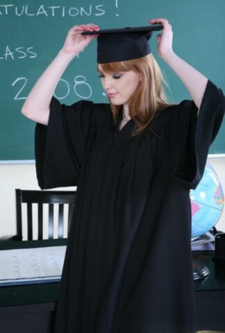 Petite schoolgirl Marie McCray fucks her professor and takes a facial