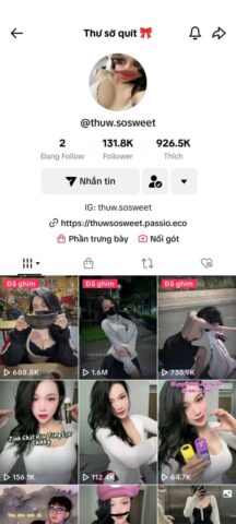Hot tiktok Thư livestream đục nhau