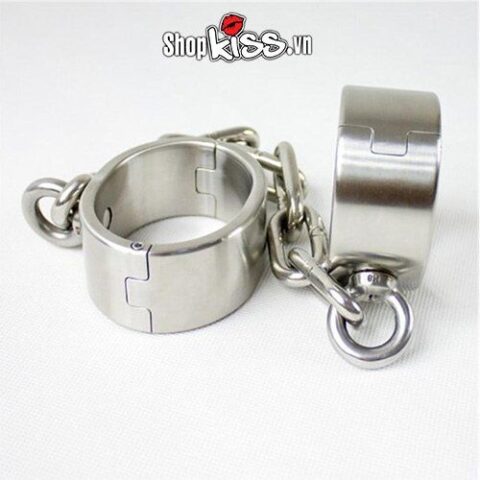 Còng chân kim loại bạo dâm thép không gỉ BZ07N tại Hà Nội