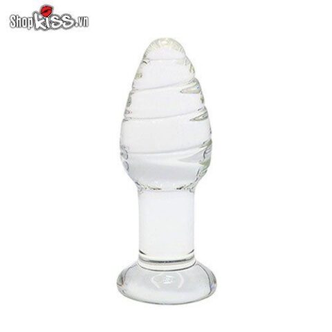 Dụng cụ kích thích hậu môn thủy tinh có xoắn ốc giá rẻ