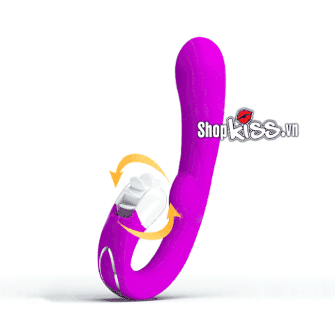 dương vật giả đa năng cho nữ thủ dâm cực sướng Máy rung liếm điểm G Prettylove Magic Tongue DC88K