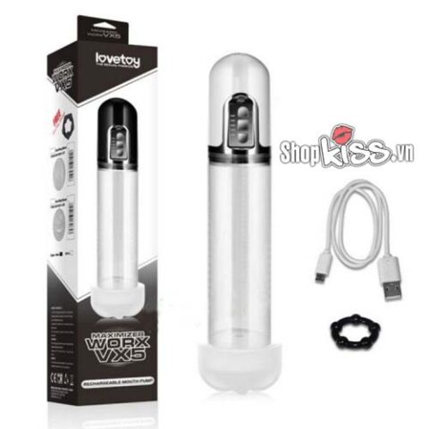 Máy tập dương vật tự động sạc pin Maximizer worx VX5 DC69K lấy lại phong đội cho dương vật