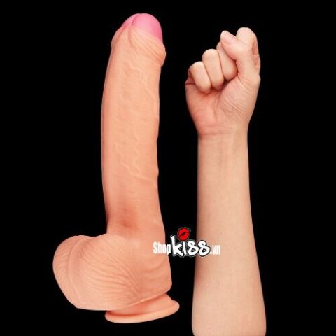 Dương vật giả DV58L Nature Cock kích thước khủng 28cm đặt cạnh hộp