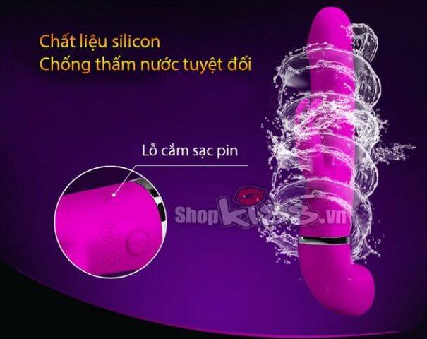Dương vật bắn tinh như thật PrettyLove Henry DV39E cực sướng