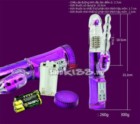 Thông số kỹ thuật chi tiết của Dương vật rung xoay kích thích hậu môn DV20
