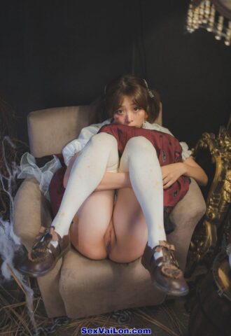 Ảnh sex Halloween gái xinh khoe vú khoe lồn