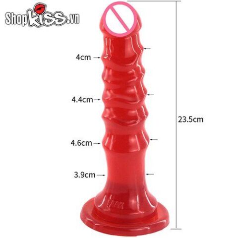 So sánh kích thước dụng cụ kích thích hậu môn siêu gân Faak HM07H với bàn tay