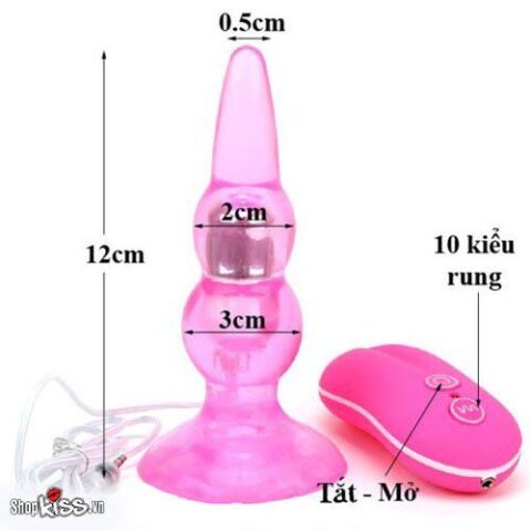 Thông số kích thước chi tiết của trứng rung hậu môn HM18 Aphrodisia