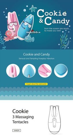 Bộ đôi máy rung Svakom Cookie và Candy DC89K chính hãng từ Mỹ kích thích đa điểm