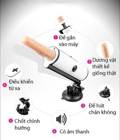 Ưu điểm nổi bật của Máy làm tình tự động điều khiển từ xa DC50M