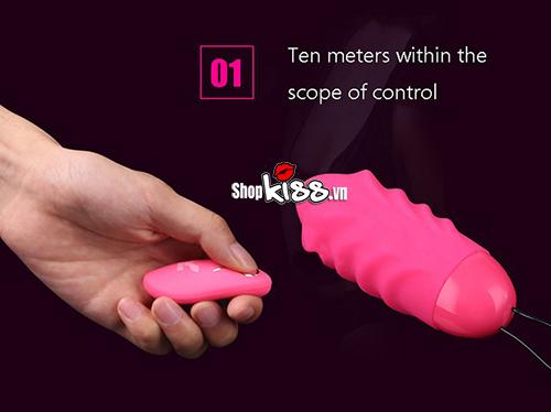 Bộ điều khiển từ xa màu trắng nhỏ gọn của trứng rung Yeain Sakura EG06A