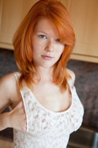 17336628_010_15e8 Gorgeous freckled redhead Mia Sollis flaunts her hot titties and tasty muff